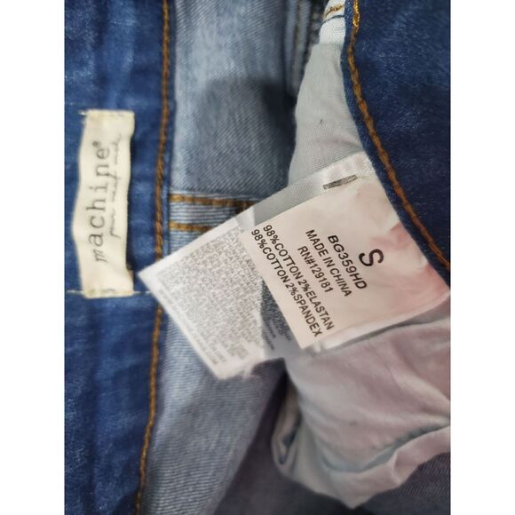 Machine Shorts Small Womens Zippered Front High Rise Raw Hem Distressed Summer - Picture 5 of 5